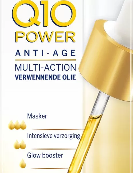 NIVEA Q10 Power Anti-Age Gezichtsolie 30 ml – Anti-rimpel, Hydratatie voor Droge Huid, Met Bio Arganolie, Verstevigend & Voedend