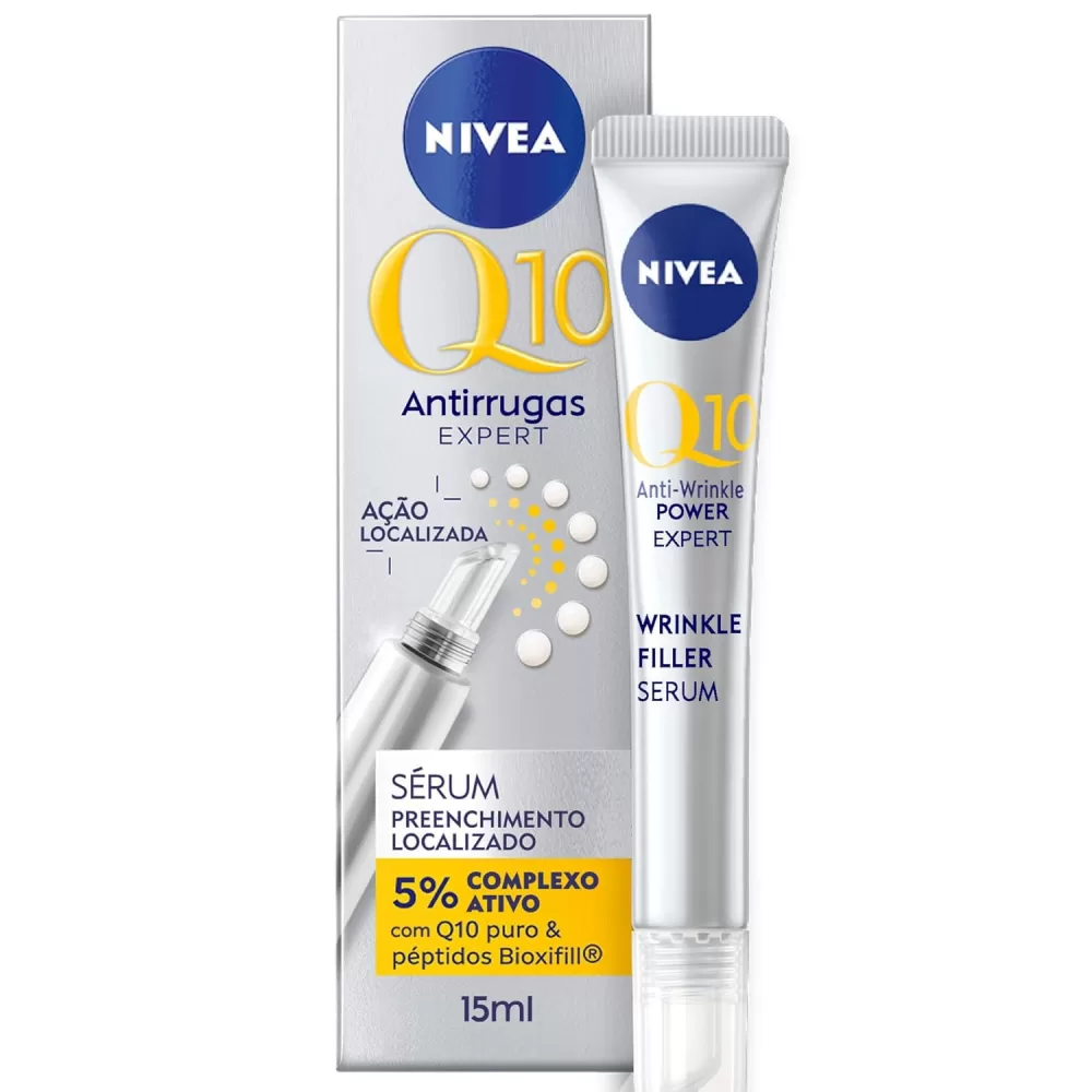 Nivea Q10 Anti-Aging Gezichtscrème 15 ml - Rimpelopvuller, Vermindert Fijne Lijntjes, Steviger Huidgevoel, Dermatologisch Goedgekeurd