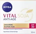 NIVEA VITAL Soja Anti-Age Dagcrème SPF30 - 50ml, Voedend & Hydraterend, Vermindert Rimpels, Beschermt tegen UVA/B Stralen