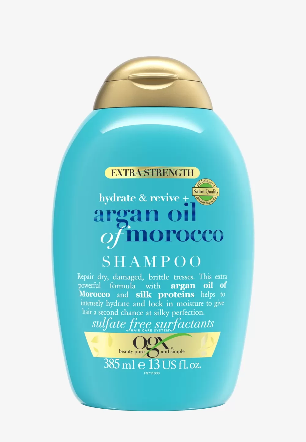 OGX Extra Strength Argan Oil of Morocco Shampoo - 3x385ml - Diepe Hydratatie voor Droog & Beschadigd Haar - Zijdeachtige Perfectie