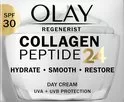 Olay Collagen Peptide24 Dagcrème met SPF30 - 50ml - Hydrateert, Versterkt & Beschermt tegen UVA/UVB - Geschikt voor dagelijks gebruik