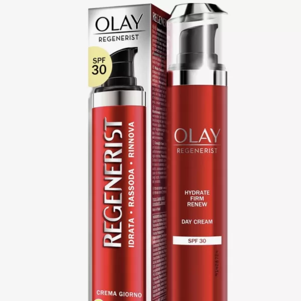 Olay Regenerist Dagcrème SPF30 - 50ml - Hydraterende Anti-Veroudering Gezichtscrème voor Alle Huidtypes - 24u Hydratatie