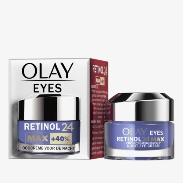 Olay Regenerist Retinol24 MAX Oogcrème - Nachtcrème - Parfumvrij - Hydraterend - 15ml - Voor Jongere, Stralende Ogen