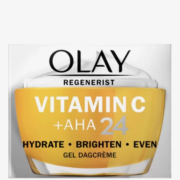 Olay Vitamine C + AHA24 Tagescreme - Aufhellende Feuchtigkeitspflege für strahlende Haut, Anti-Aging, 50 ml