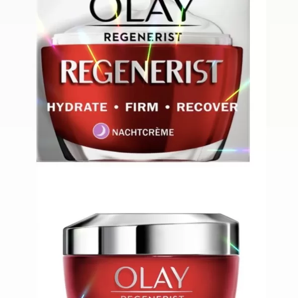 Olaz Regenerist Cadeauset: Nachtcrème & Dagcrème 50 ML - Anti-veroudering, Hydratatie, Hyaluronzuur, Verstevigt Huid, Vermindert Rimpels