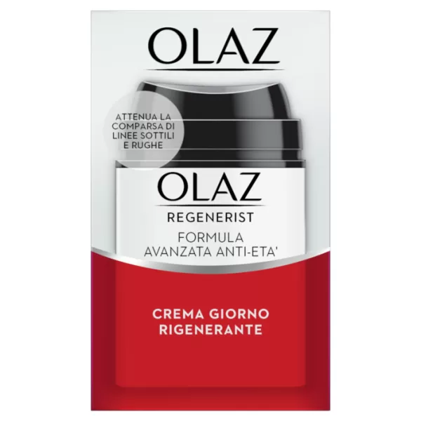 Olaz Regenerist Dagcrème - Regenererende Anti-Verouderingsformule voor een Jongere Huid, Herstelt en Verheldert, 50ml