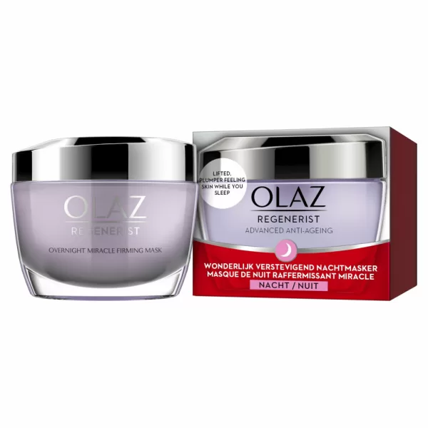 Olaz Regenerist Nachtmasker 50ml - Verstevigend, Hydraterend, Amino-Peptidecomplex voor Jongere Huid, Luxe Voel, Snel Absorberend