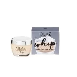 Olaz Total Effects Whip Dagcrème - Hydraterende Crème met Niacinamide, Vitamine C & Groenethee - Glad & Matte Finish, Sneldrogend, 7 Huidvoordelen