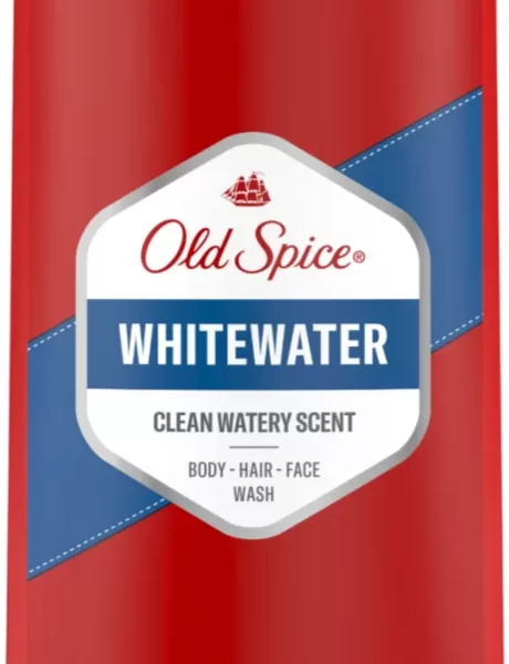 Old Spice Whitewater Douchegel 400 ml – 3 Stuks | Verfrissende Gel voor Alle Huidtypen | Rijk Schuim & Comfortabele Geur met Waternoten