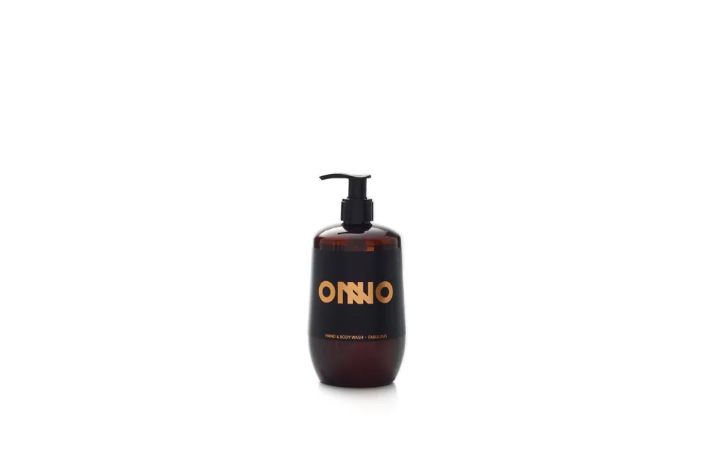 Onno Fabulous Waschgel für Hände und Körper 500 ml – vegan, pH-neutral, erfrischend mit Zitrus, Geranie & Damaskus-Rose, 95% biologisch abbaubar