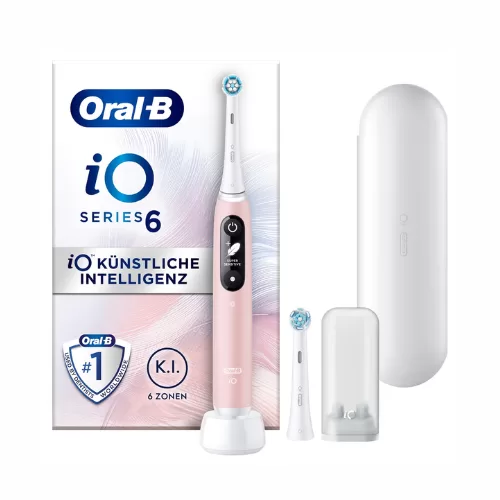 Oral-B iO 6 Special Edition Elektrische Zahnbürste – Intelligente Druckkontrolle, 6 Reinigungsmodi, Bluetooth, Schwarz