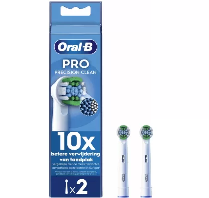 Oral-B Precision Clean Opzetborstel 2 Stuks - Flexisoft Borstelharen, Interdentale Tips, Indicatorhaartjes - Geschikt voor Triumph & Vitality