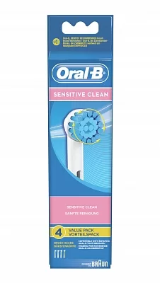 Oral-B Sensitive Extra Soft Opzetborstels - 4 Stuks, Geschikt voor Roterende Poetssystemen, Ideaal voor Gevoelige Tanden en Tandvlees