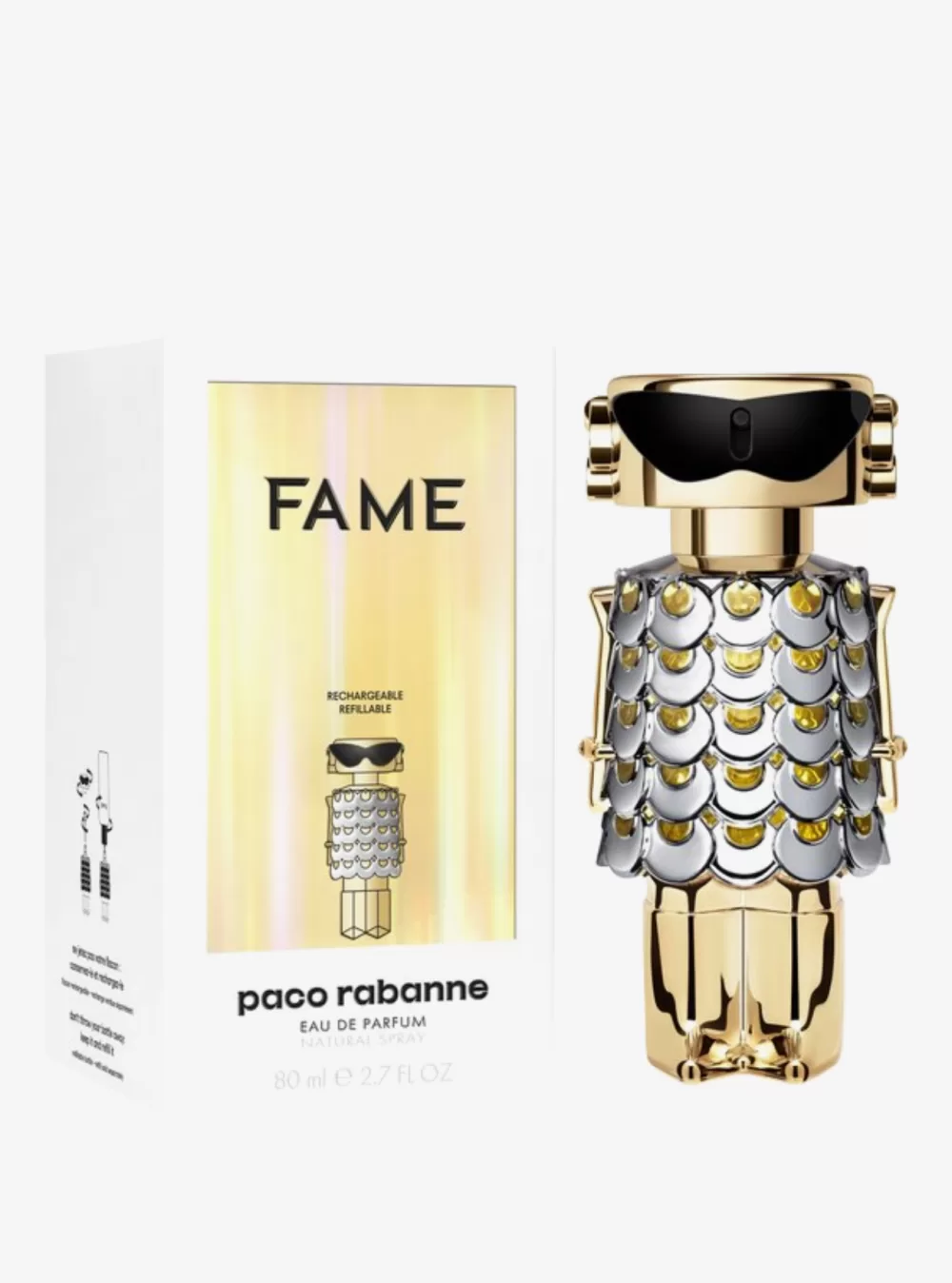 Paco Rabanne Fame Eau de Parfum 80 ml - Verleidelijk Damesparfum met Mango, Jasmijn & Wierook - Sensueel en Krachtig Aroma