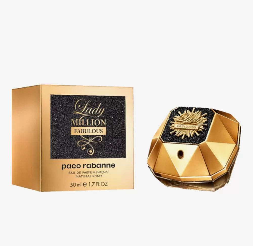 Paco Rabanne Lady Million Fabulous 50 ml Eau de Parfum Intense - Bloemige Damesgeur, Sensueel met Vanille & Mandarijn, Glamoureuze Flacon