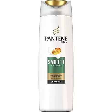 Pantene Shampoo Smooth & Sleek 400 ml - 2-in-1 Pflege für glattes, seidiges Haar, ideal für normales bis dickes, beschädigtes Haar