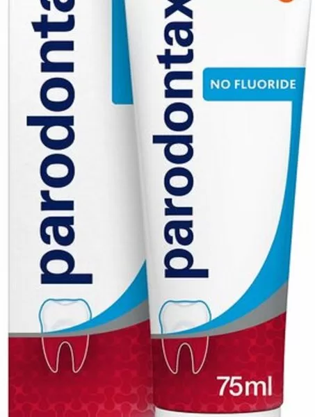 Parodontax Fluoridevrije Tandpasta 75 ml - Effectief tegen Bloedend Tandvlees, Verfrist de Adem, Geen Fluoride, Vernieuwde Smaak