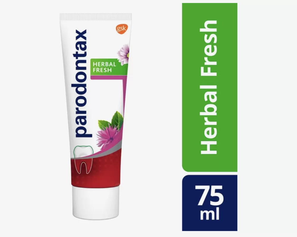 Parodontax Herbal Fresh Tandpasta 75ml - Voorkomt Bloedend Tandvlees, Met Bergamot & Munt, Voor Gezond Tandvlees & Sterke Tanden