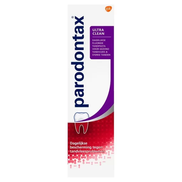 Parodontax Ultra Clean Tandpasta 75ml - Versterkt Tandvlees, Verwijdert Tandplak, Frisse Smaak, Effectieve Mondverzorging