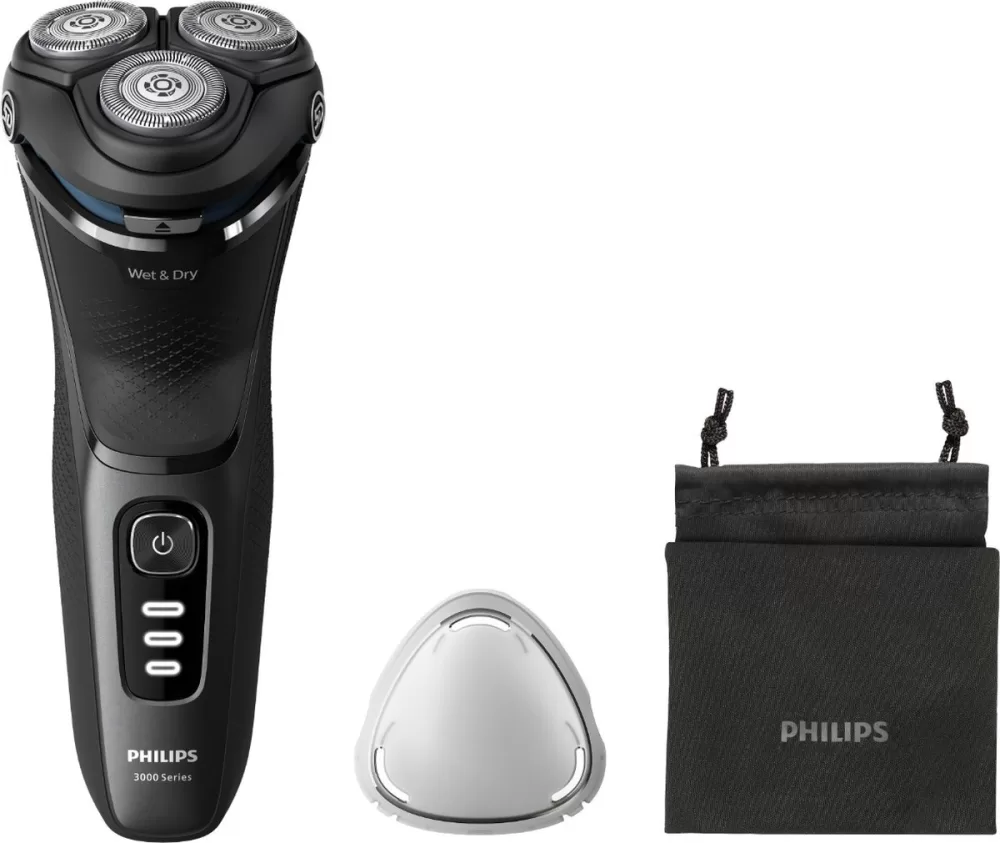 Philips S3144/00 Roterend Scheerapparaat - SkinProtect Technologie - Zwart - Batterij/Accu - 60 min Scheertijd - Comfortabel en Glad