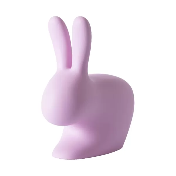 Qeeboo Rabbit Baby Chair - Pink | Kinderstuhl, Innen- und Außenbereich, Design von Stefano Giovannoni, niedlicher Kaninchenstuhl