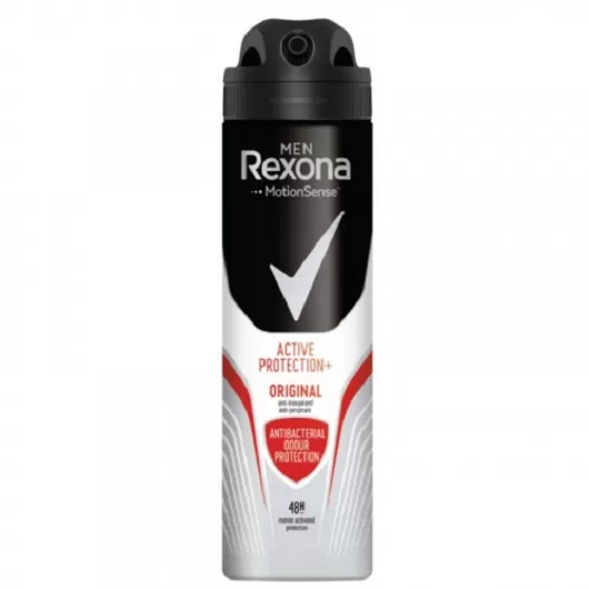 REXONA Deospray Men Active Protection + Original 150ml – 48h Schutz, Antitranspirant, alkoholfrei, Motionsense™ Technologie