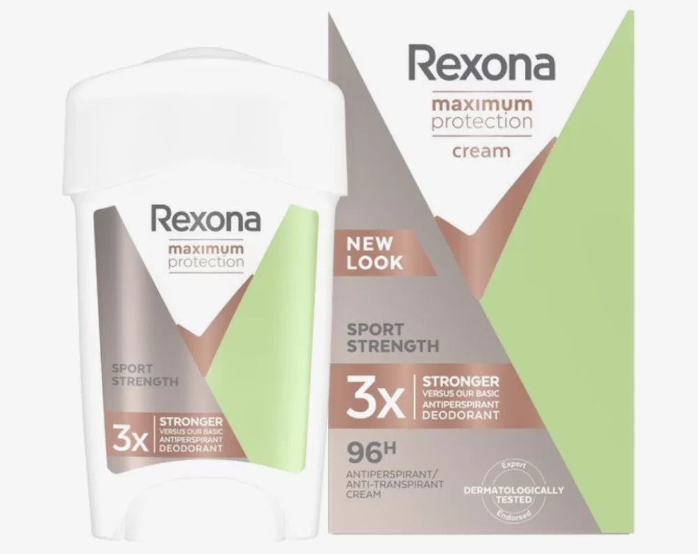 Rexona Maximum Protection Sport Strength Deodorant Stick voor Vrouwen – 45 ml, 96 uur bescherming, frisse citrusgeur, Defence+ formule