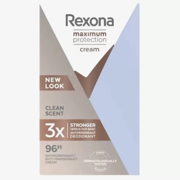 Rexona Women Deodorant Stick - Maximum Protection Clean Scent, 45ml, 48h Schutz, Dermatologisch getestet, Alcoholvrij, Frisse geur