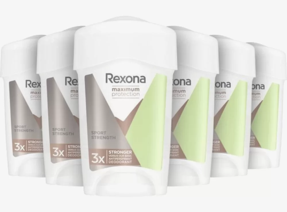 Rexona Women Maximum Protection Sport Deodorant 45 ml – 6x Voordeelverpakking, 96 uur bescherming, frisse citrusgeur, 3x meer bescherming