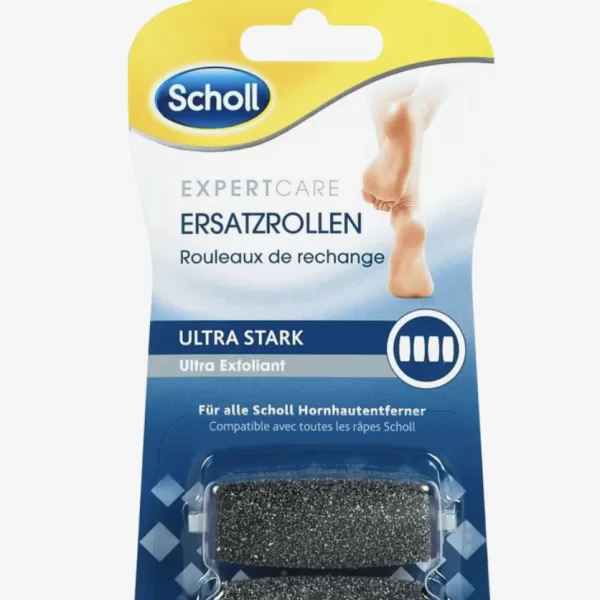 Scholl Velvet Smooth Fußpflegegerät in Schwarz – Effektive Hornhautentfernung für seidig glatte Füße, elektrische Fußfeile für Zuhause