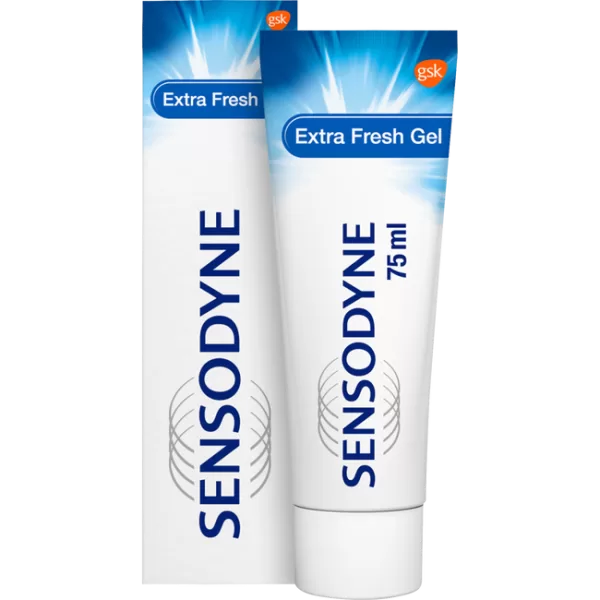 Sensodyne Extra Fresh Tandpasta met Fluoride - Bescherming voor Gevoelige Tanden, Verfrissend Gevoel, 75ml