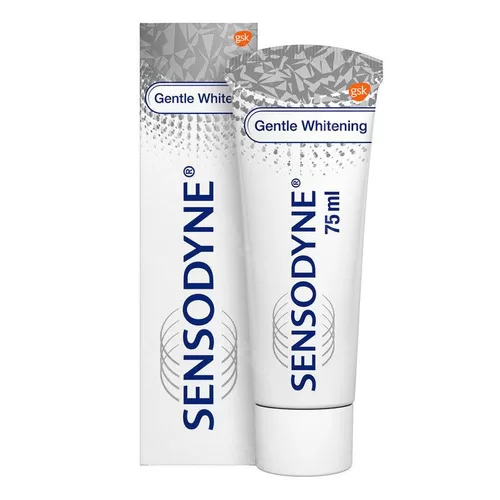 Sensodyne Gentle Whitening Tandpasta 75ml - Voor Gevoelige Tanden, Fluoride, Effectieve Vlekverwijdering, Dagelijkse Bescherming tegen Gaatjes