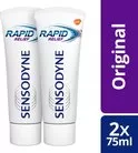 Sensodyne Rapid Relief Tandpasta - 2x75ml voor Gevoelige Tanden, Snel Verlichting & Bescherming, Klinisch Bewezen, Fluoride Formule