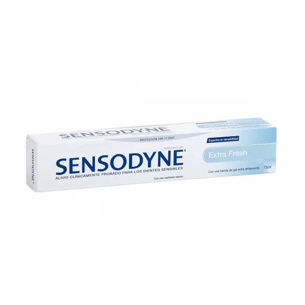 Sensodyne Extra Fresh Tandpasta 75 ml – Verlichting voor gevoelige tanden, langdurige verkoeling met pepermuntsmaak, met fluoride