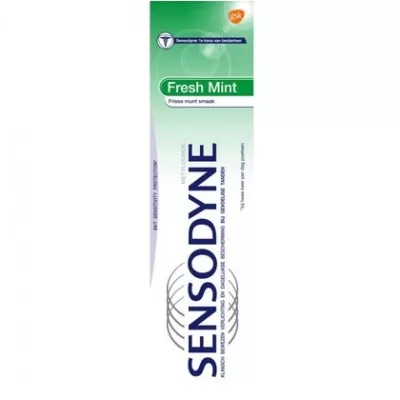 Sensodyne Fresh Mint Tandpasta – Fluoride voor Gaatjespreventie, Langdurige Bescherming en Fris gevoel, 75 ml