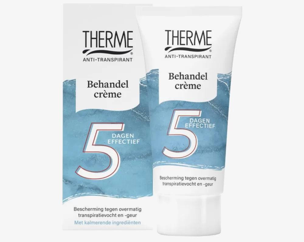 Therme Behandelcrème Anti-Transpirant 50 ml – 5 Tage Schutz, 0% Parfum & Alkohol, Dermatologisch getestet, Vegan, Huidirritaties verzachtend