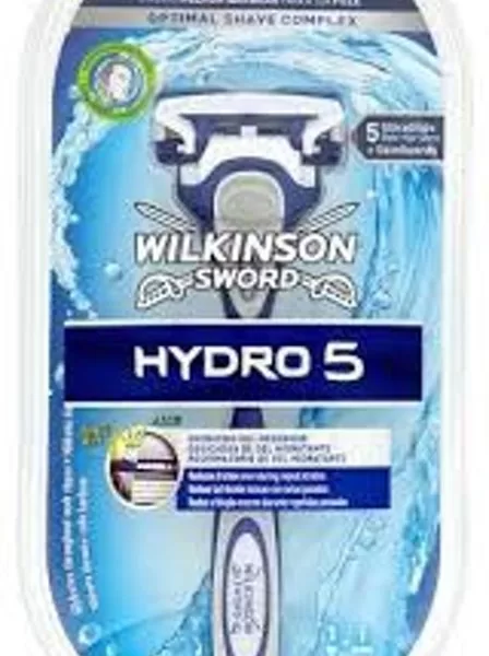 Wilkinson Hydro 5 Scheermes met 5 UltraGlide Blades, Hydraterend Gel Reservoir & Flip Trimmer - Voor een Irritatievrij Scheerresultaat