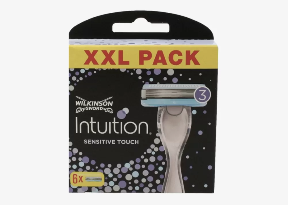 Wilkinson Intuition Sens.Touch Rasierklingen XXL Pack - 6 Stück für sanfte und gründliche Rasur, hautfreundlich und bequem