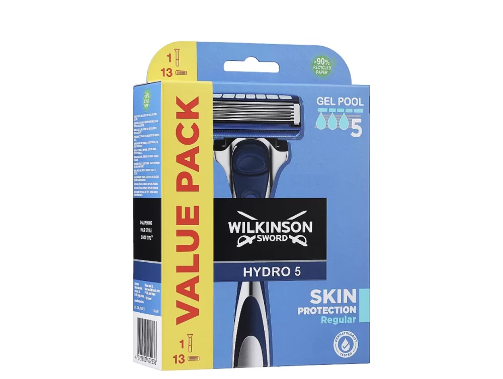 Wilkinson Sword Hydro 5 Scheersysteem - 13 Scheermesjes voor een Comfortabele Scheerbeurt - Perfect voor een Gladde Huid