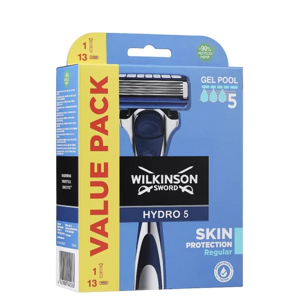 Wilkinson Sword Hydro 5 Scheersysteem - 13 Scheermesjes voor een Comfortabele Scheerbeurt - Perfect voor een Gladde Huid