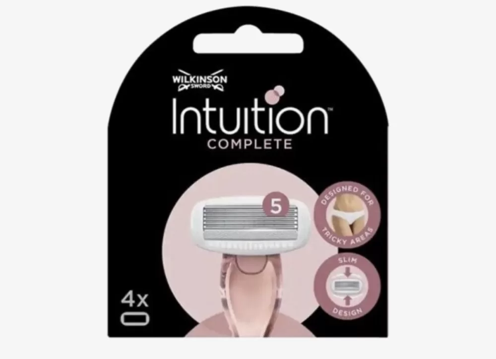 Wilkinson Sword Intuition Complete Vrouwen Scheermesjes - 5 Mesjes, 4 Stuks - Voor Glad Scheren & Gevoelige Huid, Hydraterende Gel