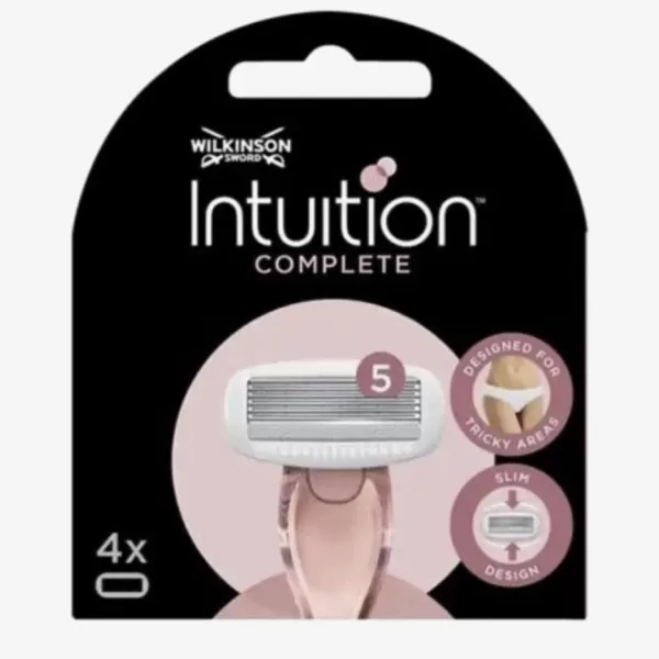 Wilkinson Sword Intuition Complete Vrouwen Scheermesjes - 5 Mesjes, 4 Stuks - Voor Glad Scheren & Gevoelige Huid, Hydraterende Gel