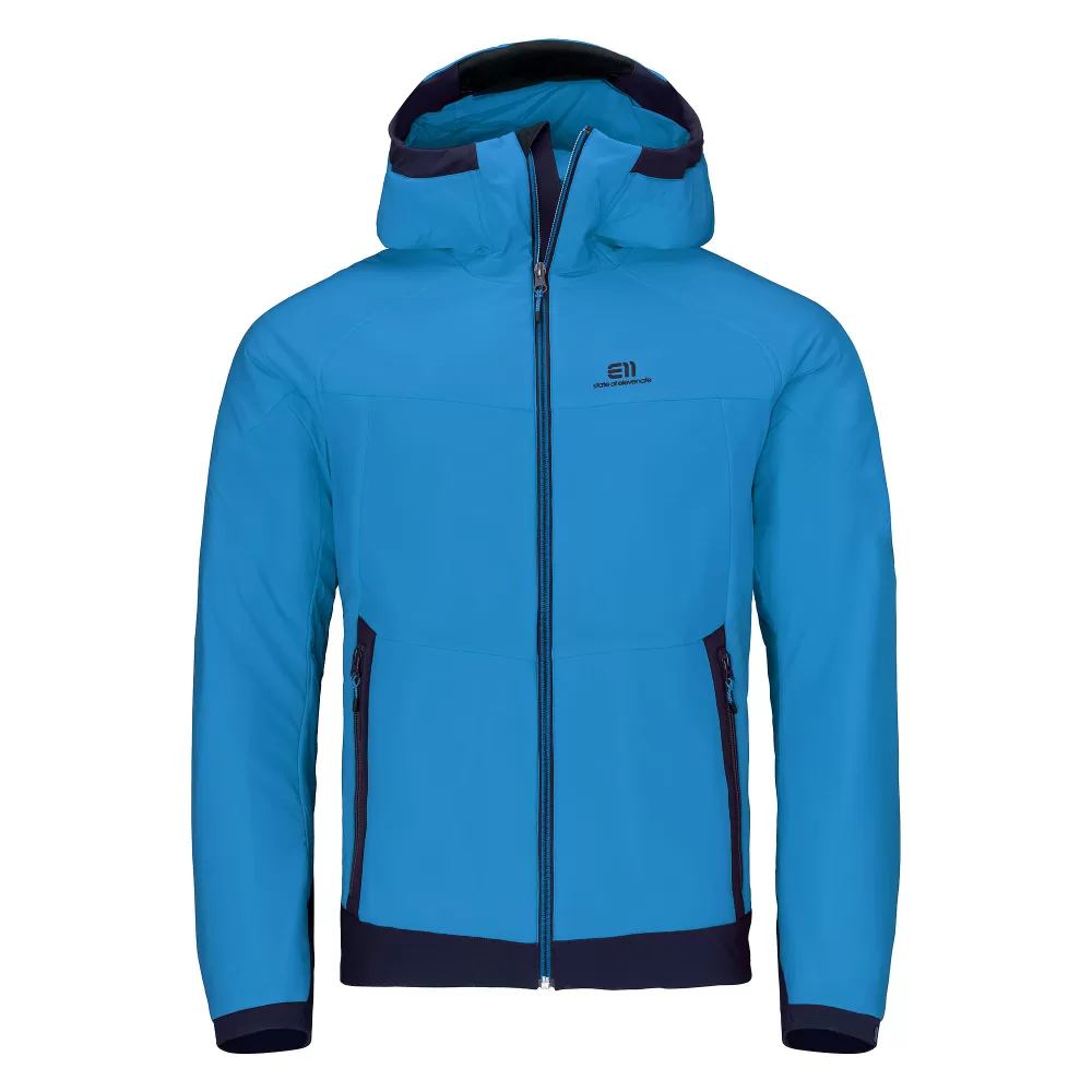 Elevenate Herren Transition Isolationsjacke L - Active Blue, leicht, atmungsaktiv, 4-Wege-Stretch, ideal für Skifahren & Bergaktivitäten