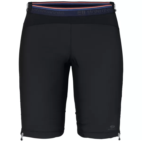 Elevenate Damen Transition Insulation Shorts M - Leichte Überhose, Wind- und wasserdicht, Atmungsaktiv, Schwarz, Ideal für kalte Tage