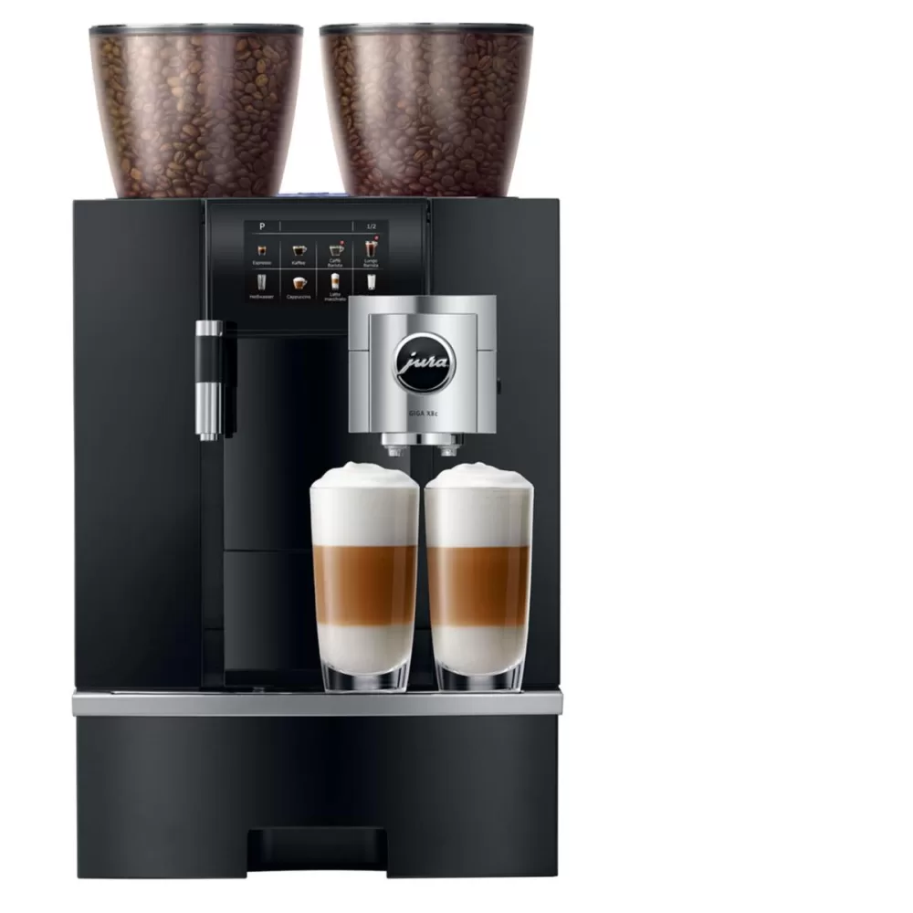 JURA GIGA X8c Kaffeevollautomat – Professionell, bis 200 Tassen/Tag, Touch-Display, für Büro & Catering, geschirrspülertauglich, Schweizer Qualität