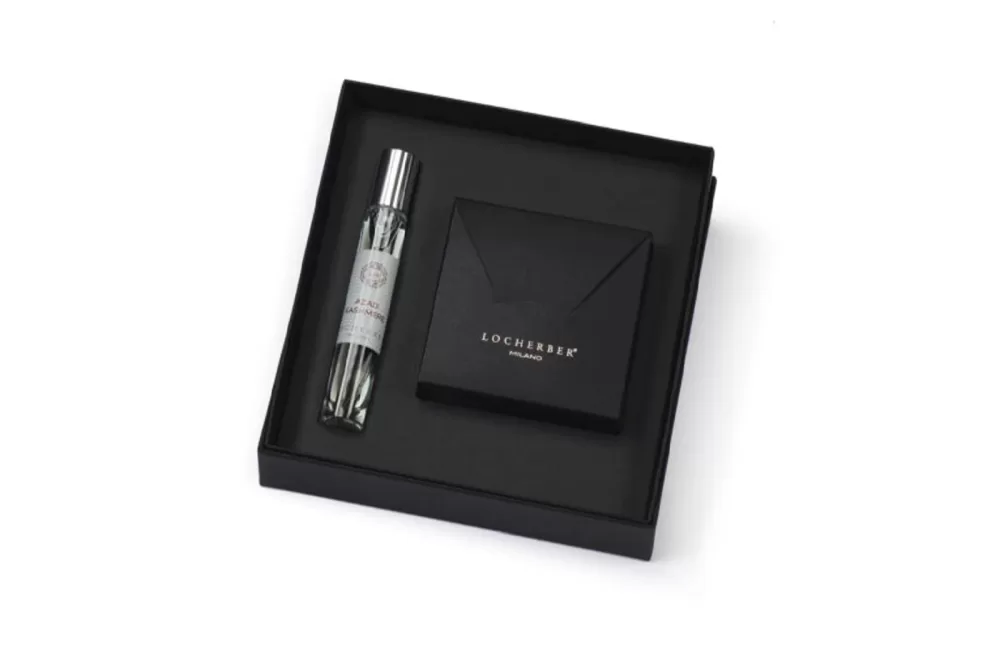 Locherber Milano Grigio Milano Geschenkset | Skyline Collection | Duft-Sachet & 10ml Eau de Parfum Spray | Eleganz & Stil