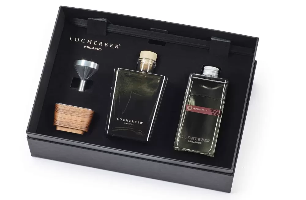 Locherber Milano Klinto 1817 Geschenkset 500 ml – Skyline Collection, fruchtig-blumiger Duft, elegantes Design, ideales Geschenk für Weinliebhaber