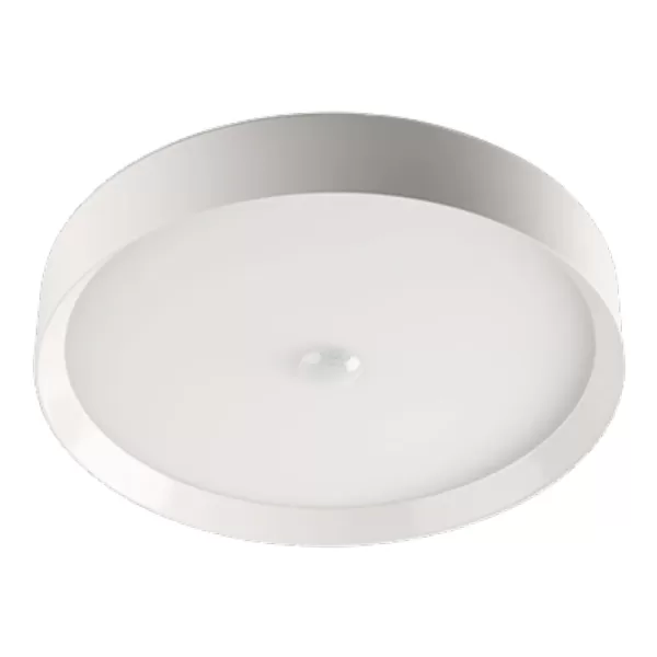 Loxone LED Deckenleuchte RGBW Air Weiß mit Bewegungsmelder & Helligkeitssensor - dimmbar, warmweiß & farbig, modernes Design, hohe Leuchtkraft