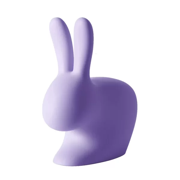 Qeeboo Rabbit Baby Chair in Violet - Kinderstuhl für Innen & Außen, Design von Stefano Giovannoni, süßes Kaninchen-Design, ideal für Kleinkinder