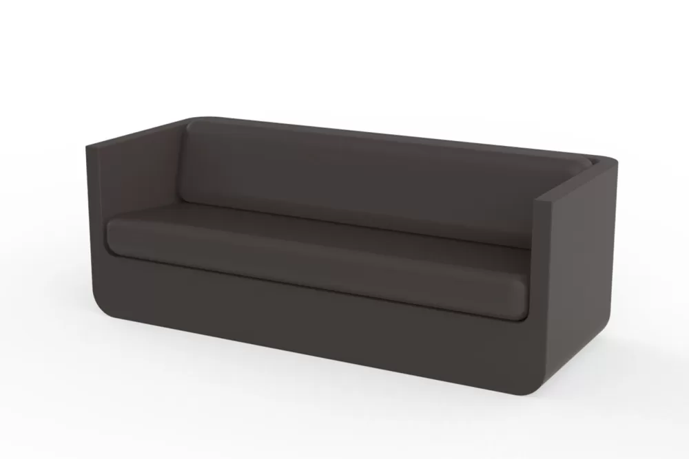 Vondom Ulm Sofa Bronze | Wetterfestes Designer-Sofa aus recycelbarem Polyethylenharz für Innen & Außen | Elegantes, ergonomisches Design